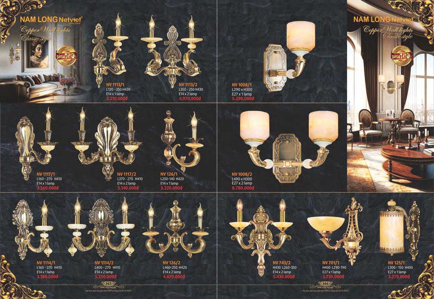 Catalogue Đèn Trang Trí Nam Long Netviet 2023 - Trang 185)