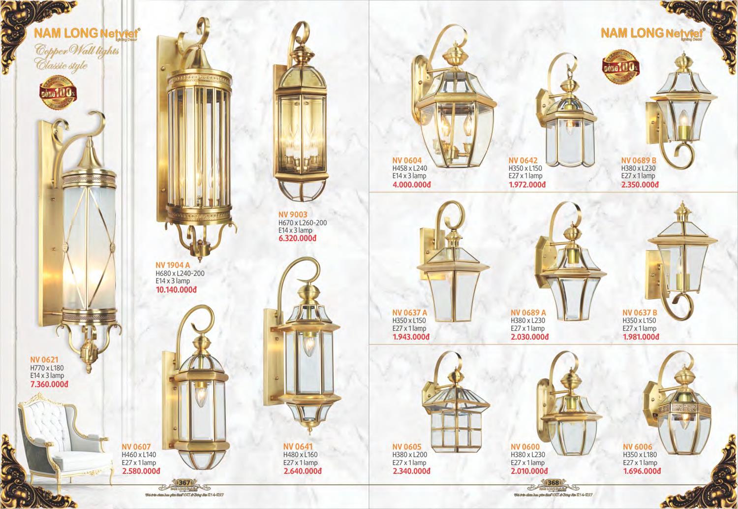 Catalogue Đèn Trang Trí Nam Long Netviet 2023 - Trang 186)