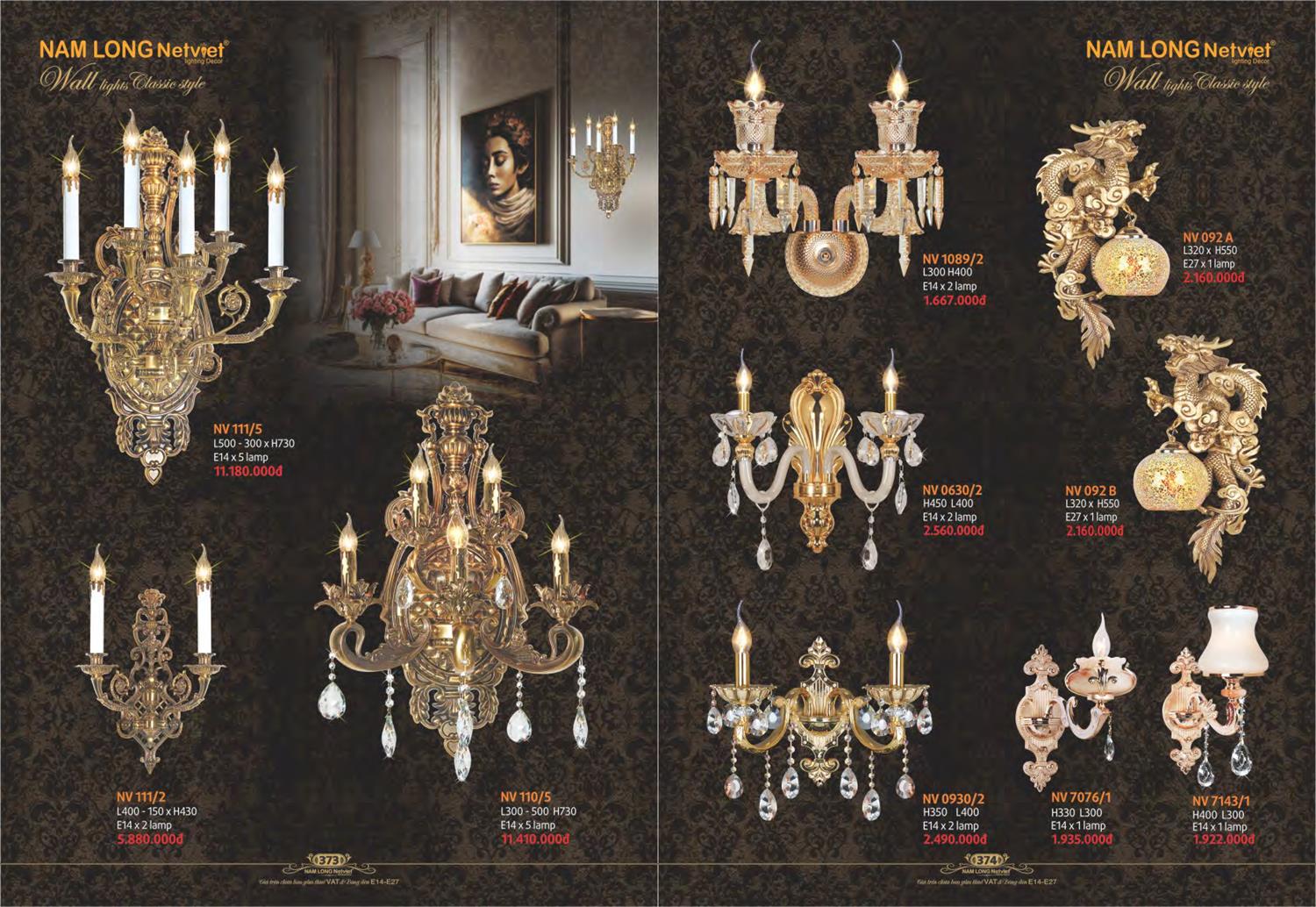 Catalogue Đèn Trang Trí Nam Long Netviet 2023 - Trang 189)