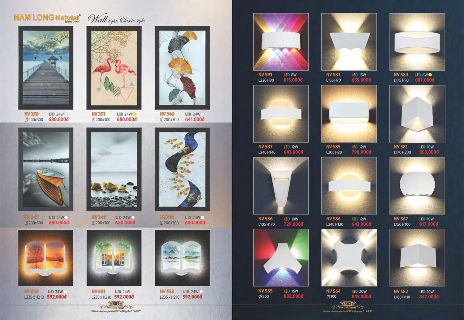 Catalogue Đèn Trang Trí Nam Long Netviet 2023 - Trang 193)