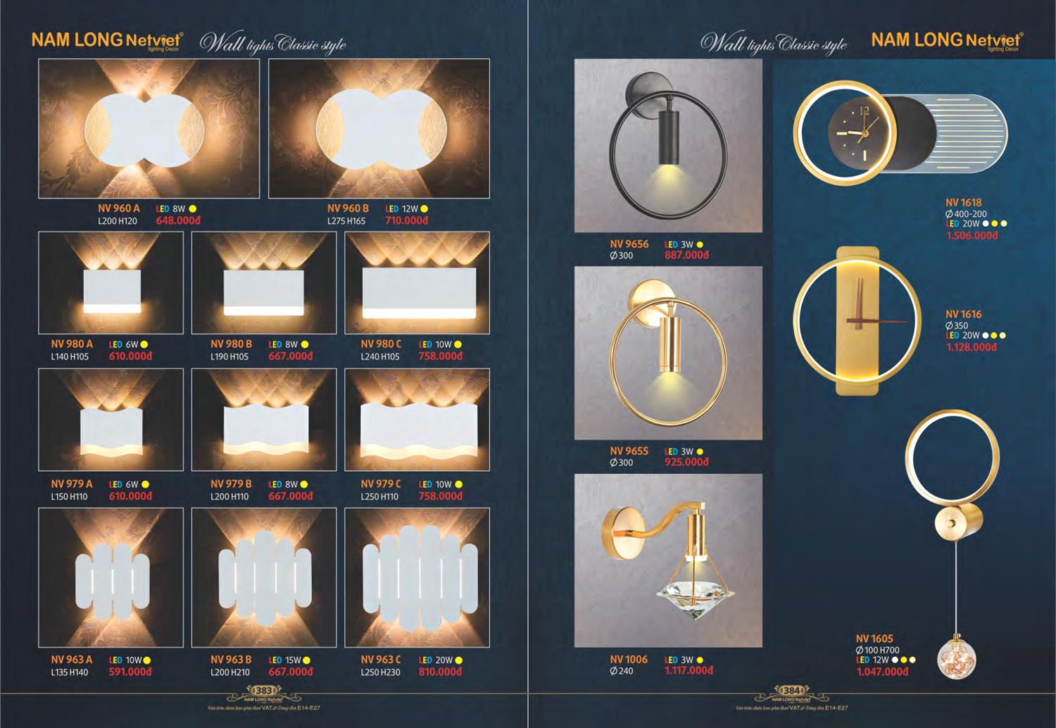 Catalogue Đèn Trang Trí Nam Long Netviet 2023 - Trang 194)