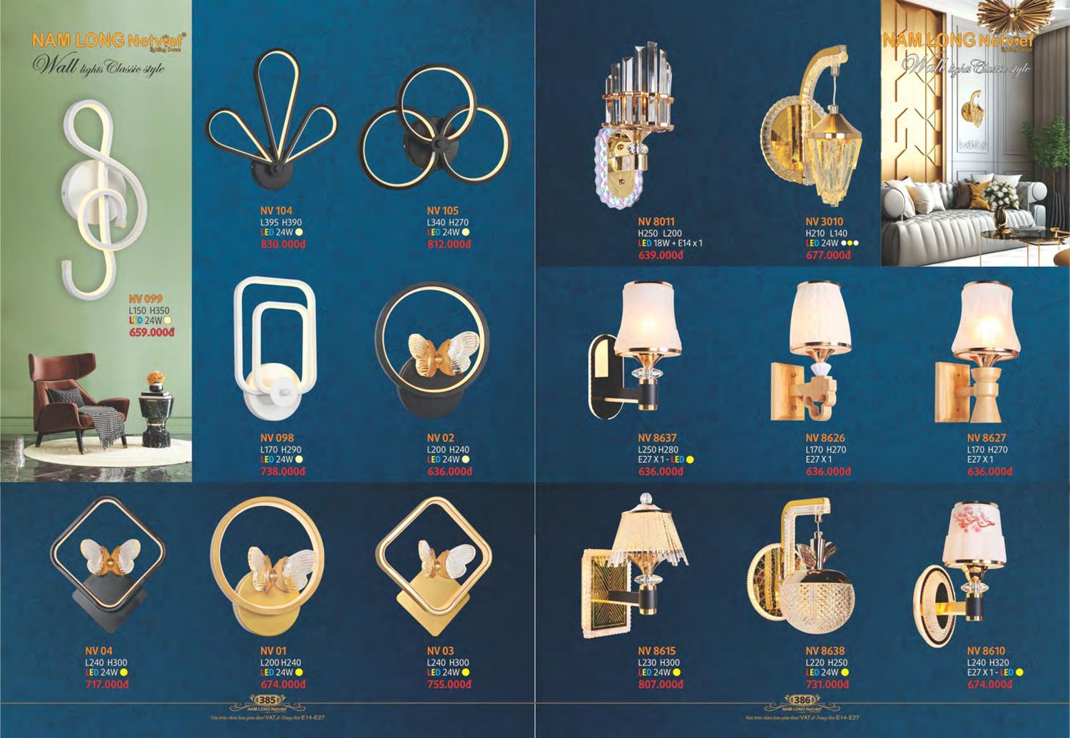 Catalogue Đèn Trang Trí Nam Long Netviet 2023 - Trang 195)