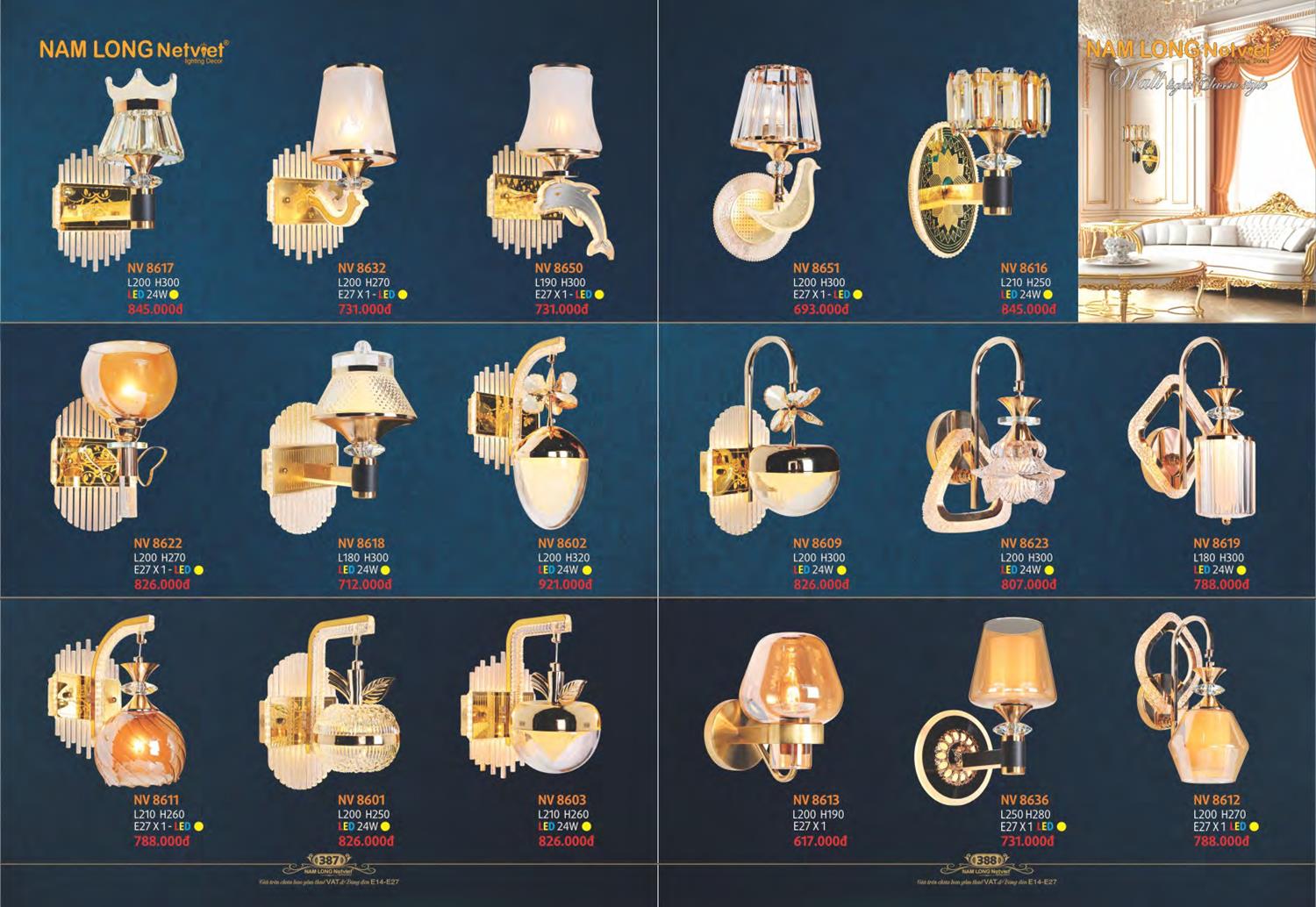 Catalogue Đèn Trang Trí Nam Long Netviet 2023 - Trang 196)
