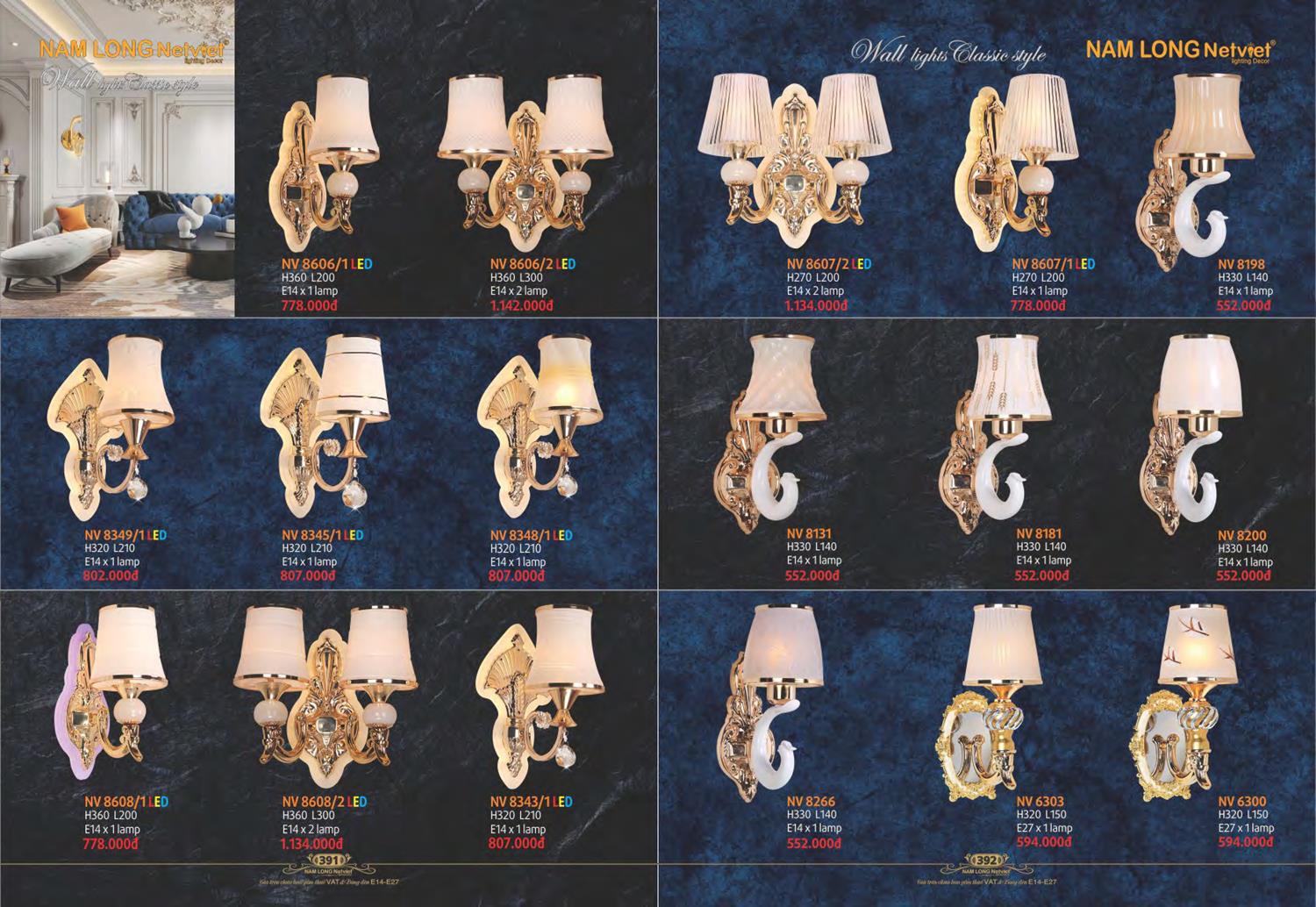 Catalogue Đèn Trang Trí Nam Long Netviet 2023 - Trang 198)