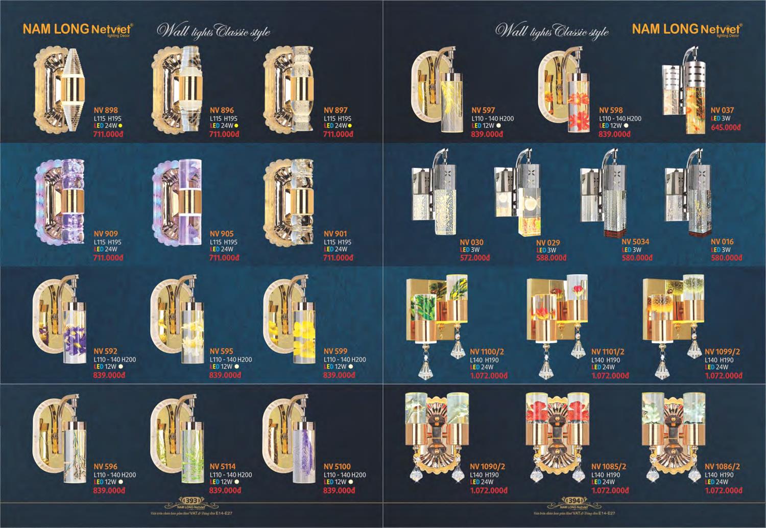 Catalogue Đèn Trang Trí Nam Long Netviet 2023 - Trang 199)