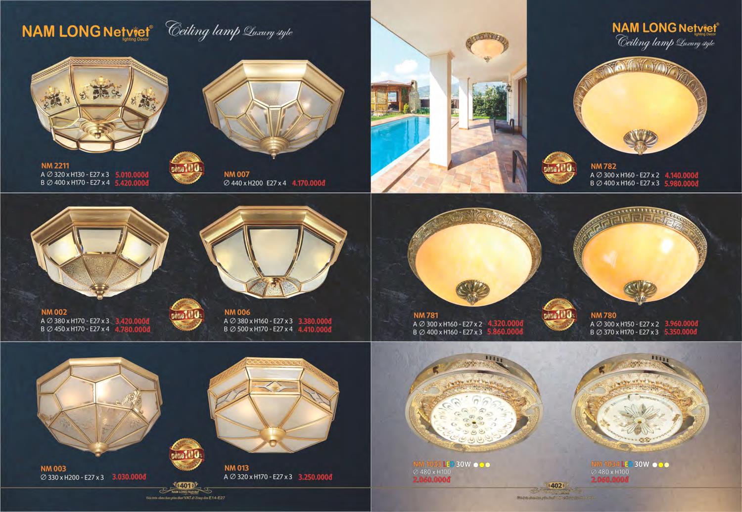 Catalogue Đèn Trang Trí Nam Long Netviet 2023 - Trang 203)
