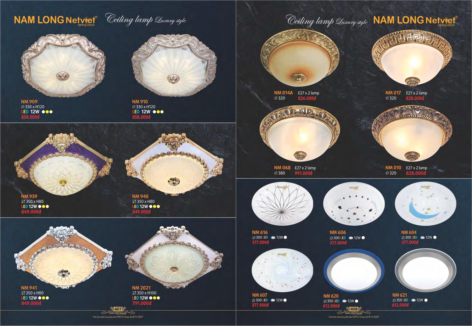 Catalogue Đèn Trang Trí Nam Long Netviet 2023 - Trang 206)
