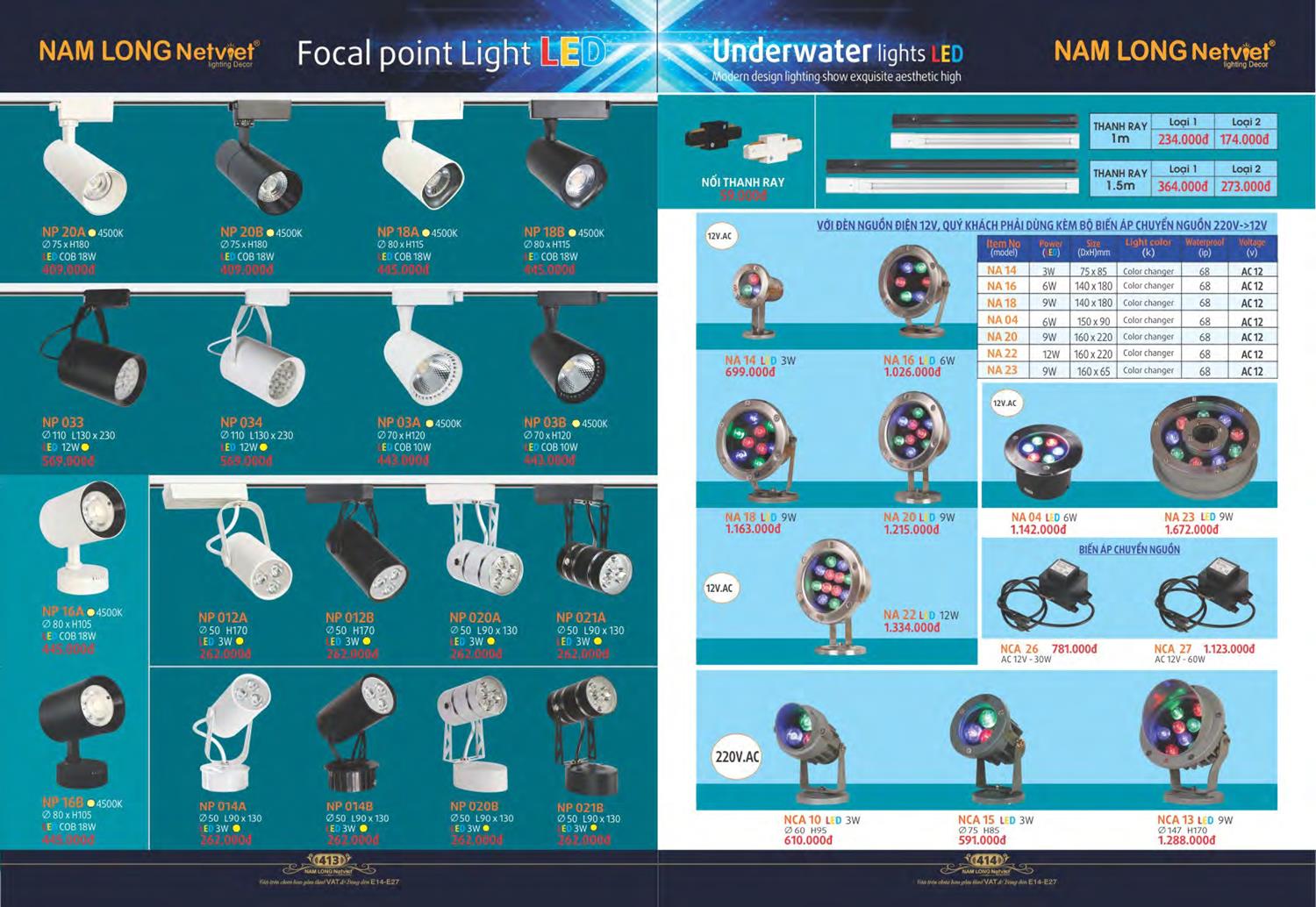 Catalogue Đèn Trang Trí Nam Long Netviet 2023 - Trang 209)