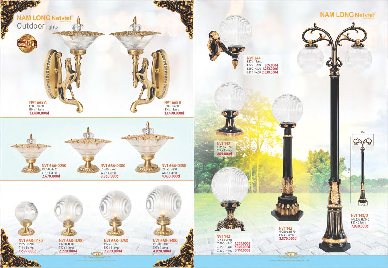 Catalogue Đèn Trang Trí Nam Long Netviet 2023 - Trang 211)