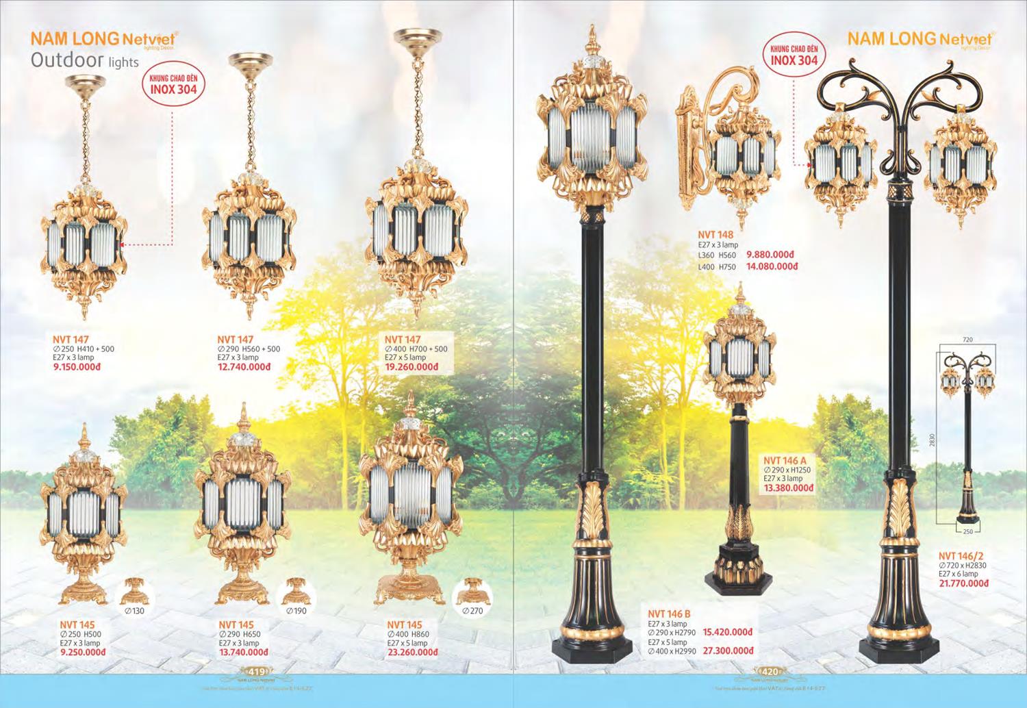 Catalogue Đèn Trang Trí Nam Long Netviet 2023 - Trang 212)