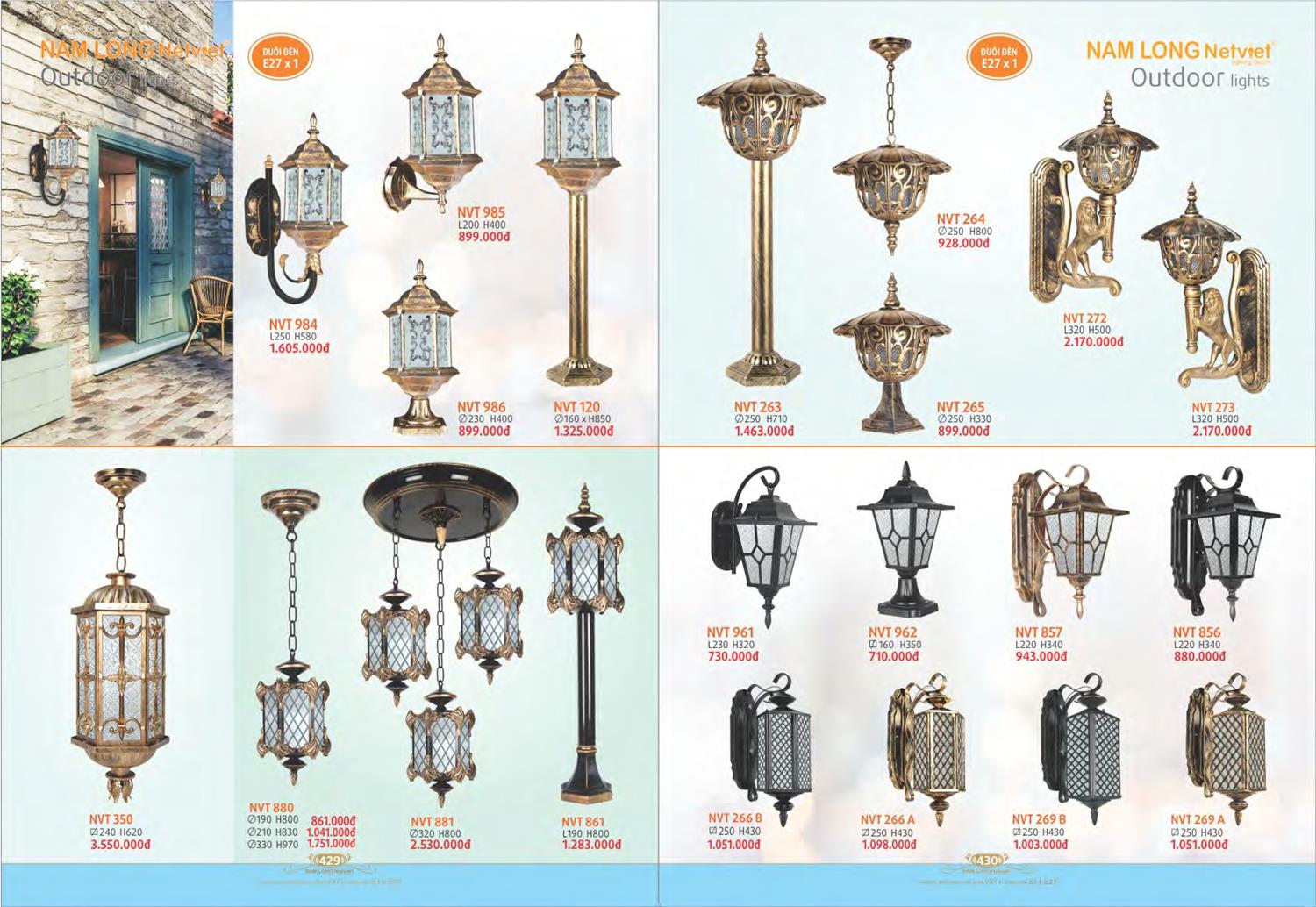 Catalogue Đèn Trang Trí Nam Long Netviet 2023 - Trang 217)