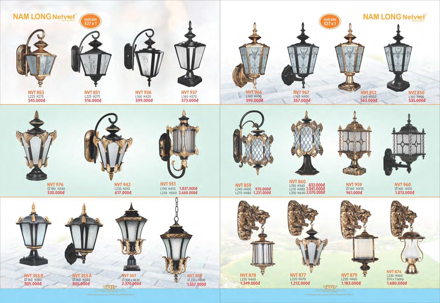 Catalogue Đèn Trang Trí Nam Long Netviet 2023 - Trang 218)