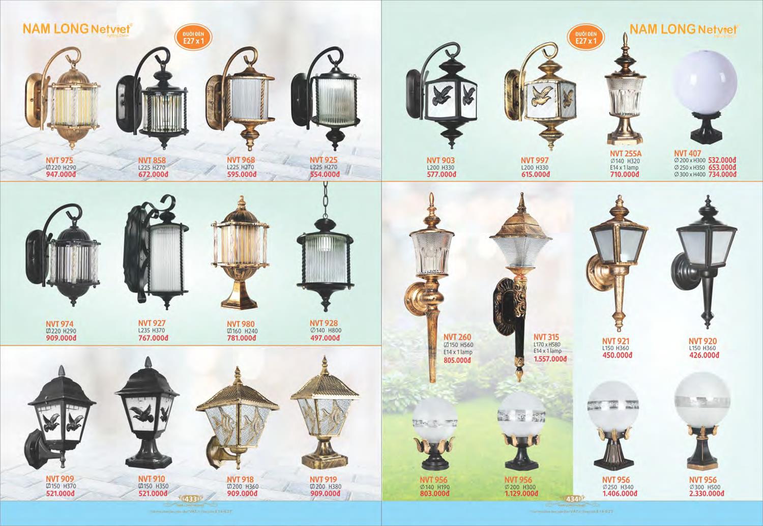 Catalogue Đèn Trang Trí Nam Long Netviet 2023 - Trang 219)