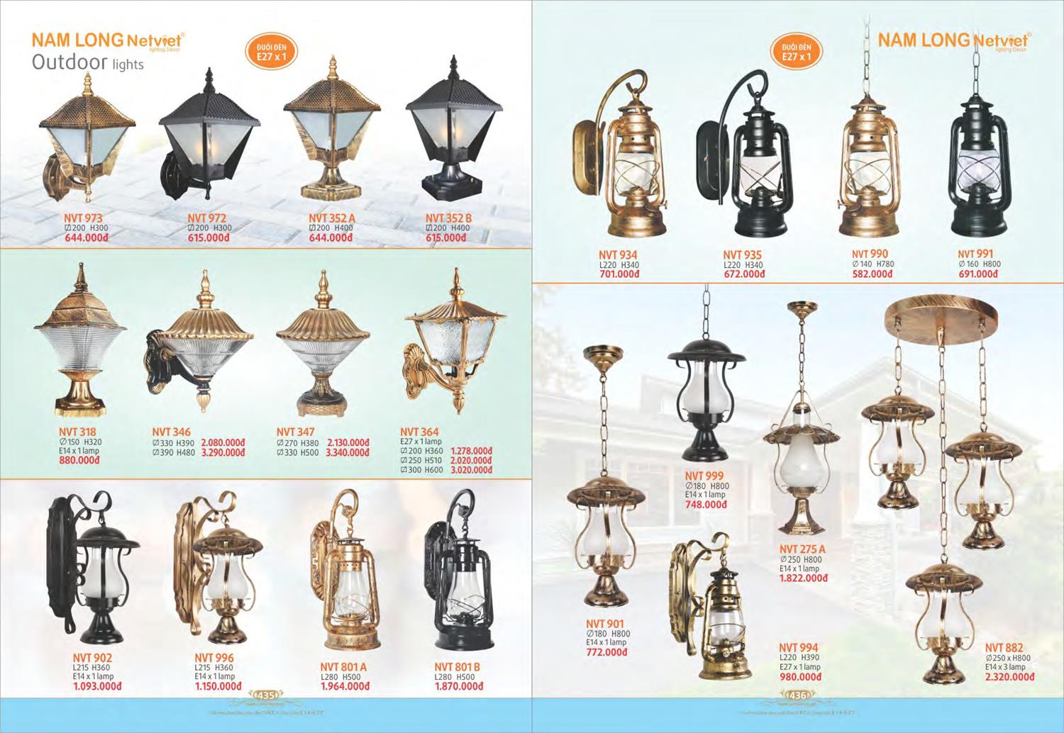Catalogue Đèn Trang Trí Nam Long Netviet 2023 - Trang 220)