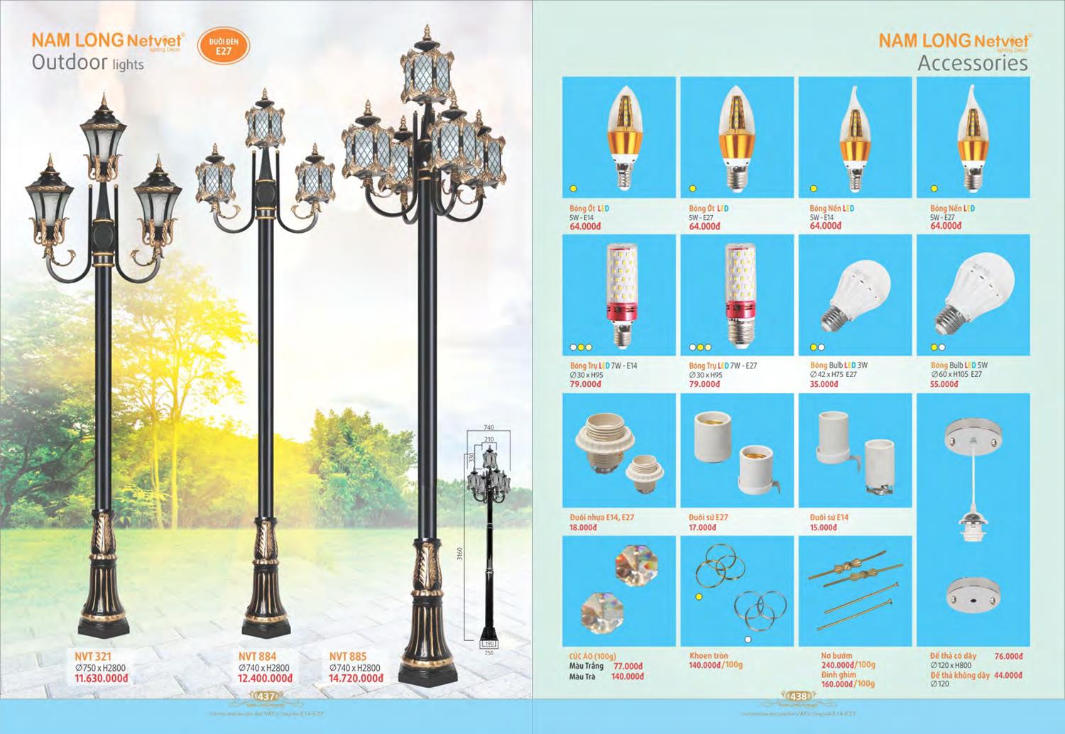 Catalogue Đèn Trang Trí Nam Long Netviet 2023 - Trang 221)