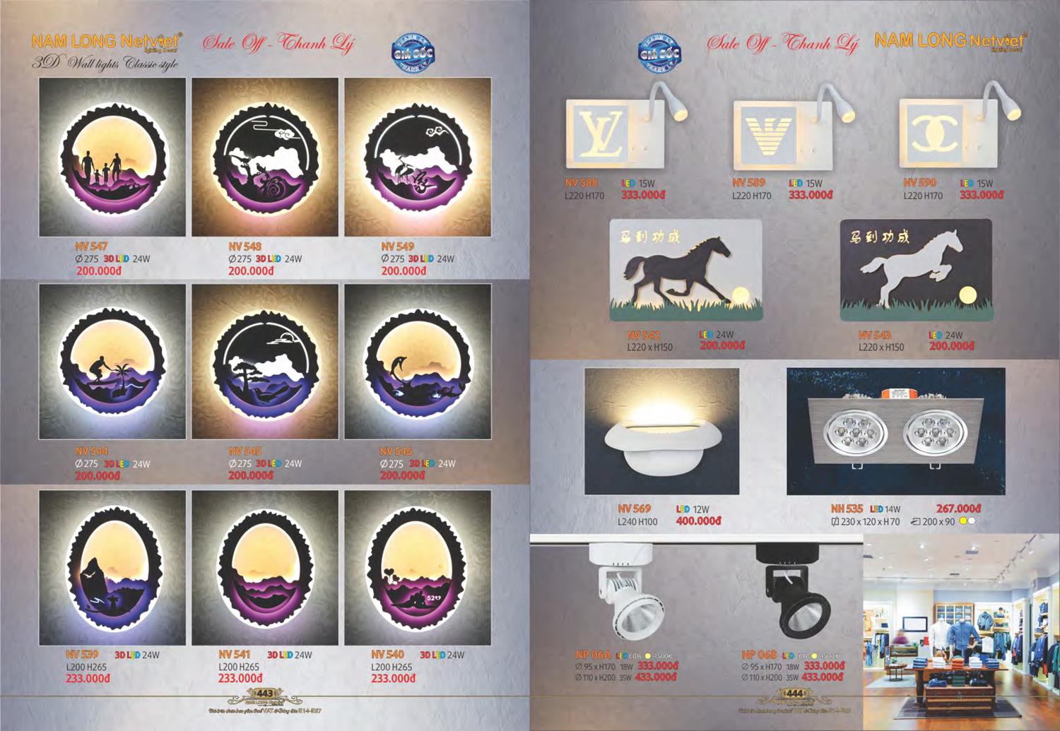 Catalogue Đèn Trang Trí Nam Long Netviet 2023 - Trang 224)