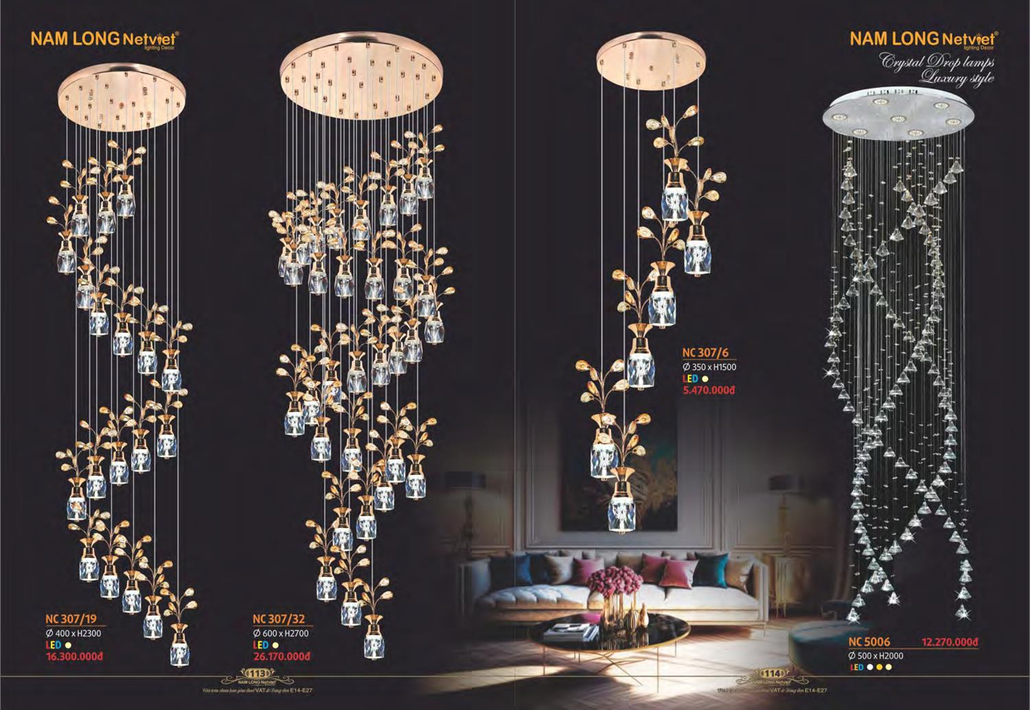 Catalogue Đèn Trang Trí Nam Long Netviet 2023 - Trang 59)