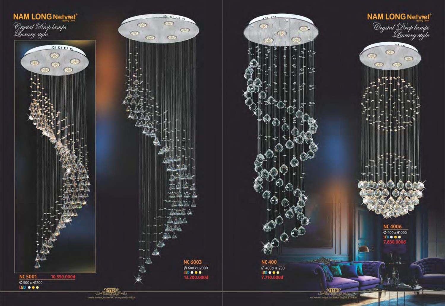 Catalogue Đèn Trang Trí Nam Long Netviet 2023 - Trang 60)