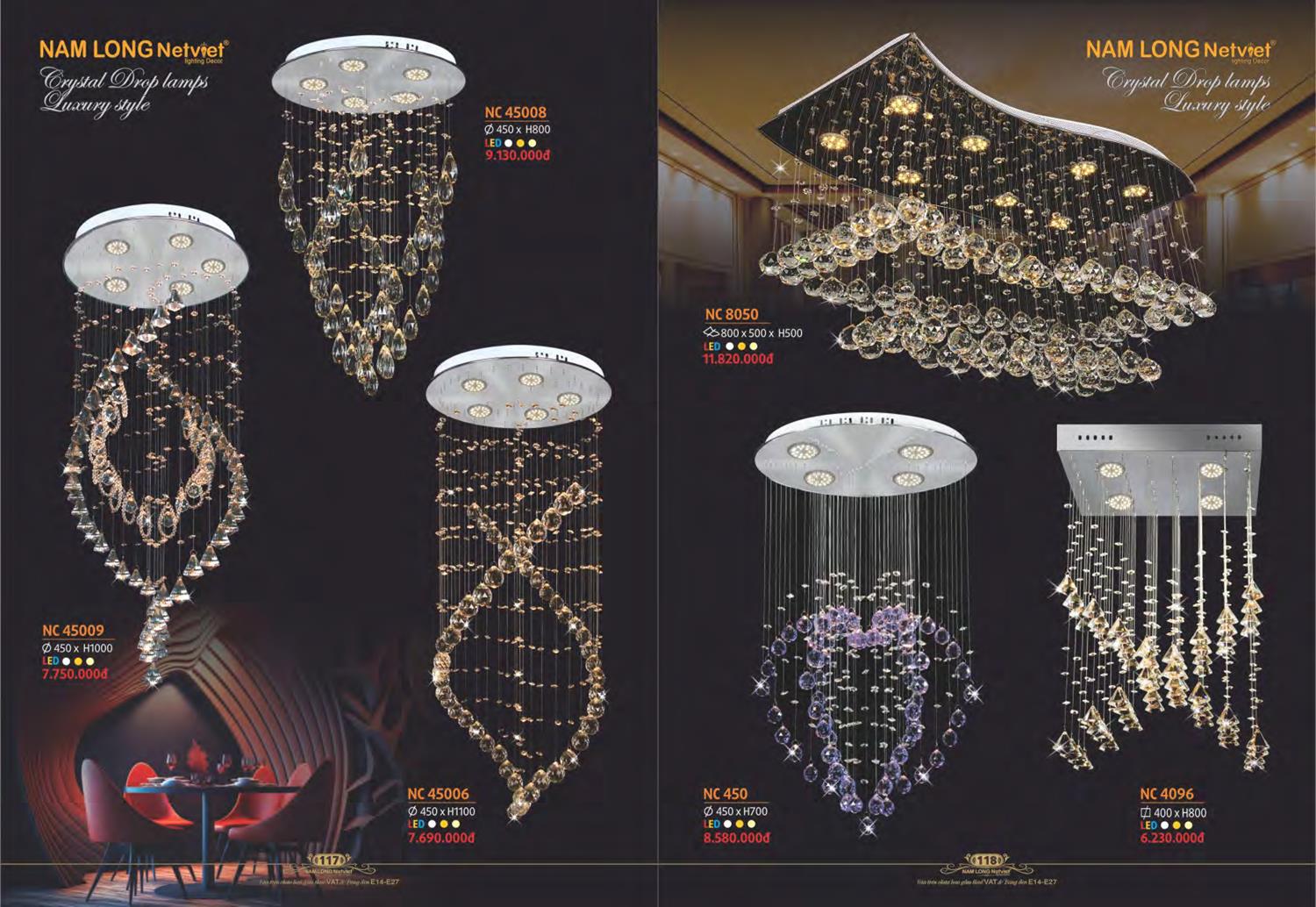 Catalogue Đèn Trang Trí Nam Long Netviet 2023 - Trang 61)