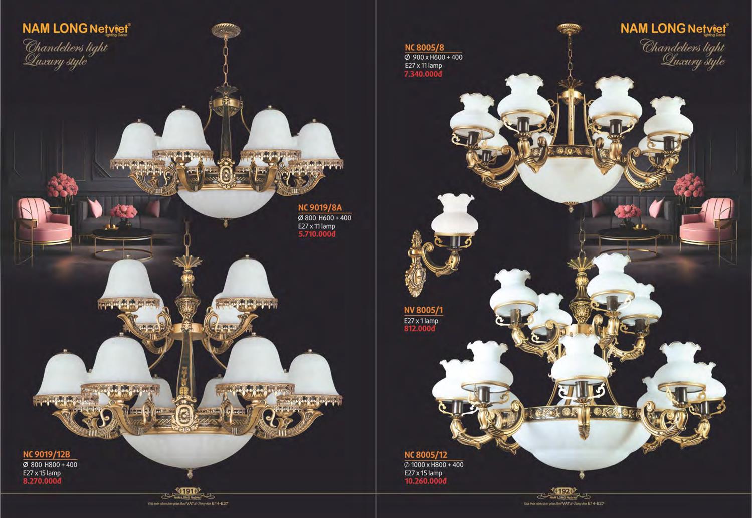 Catalogue Đèn Trang Trí Nam Long Netviet 2023 - Trang 98)