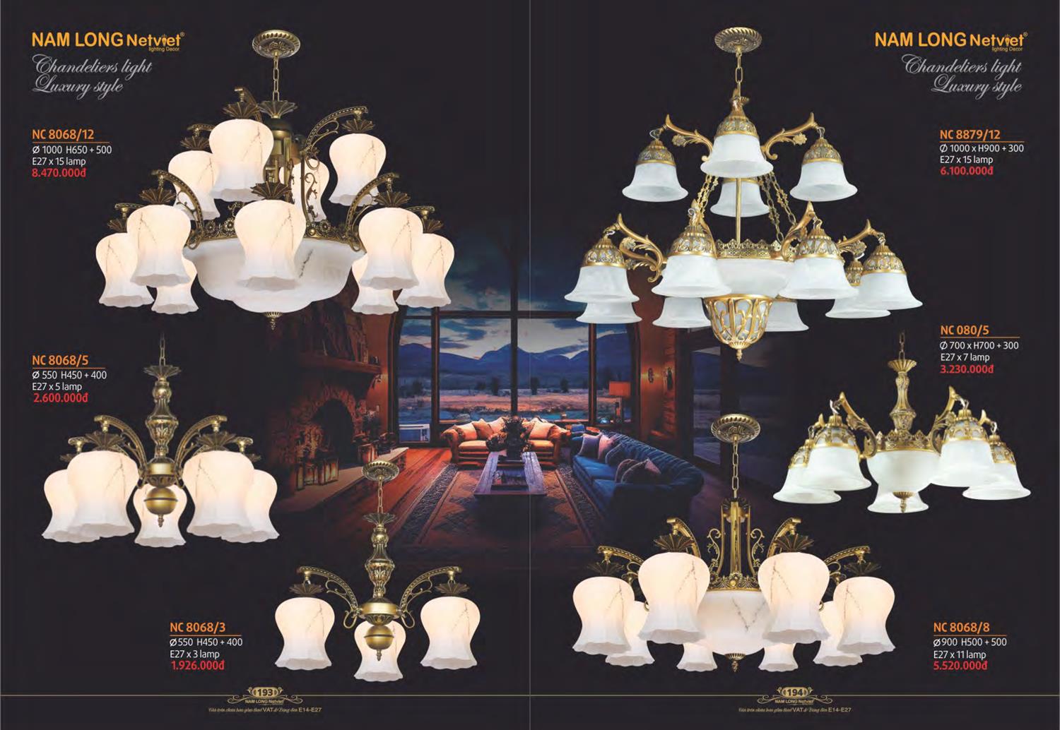 Catalogue Đèn Trang Trí Nam Long Netviet 2023 - Trang 99)