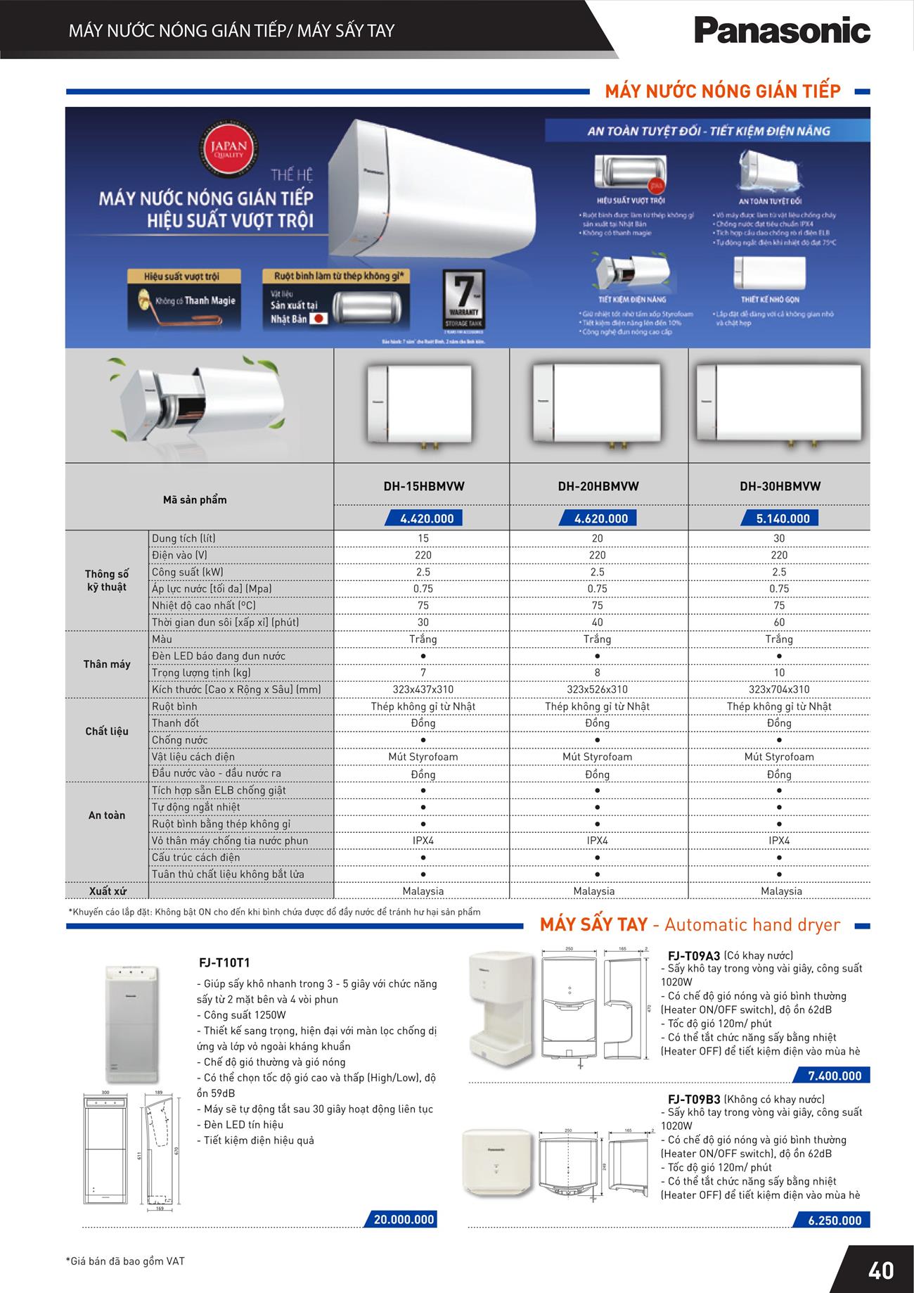 Bảng giá Panasonic 2023 - Trang 42)