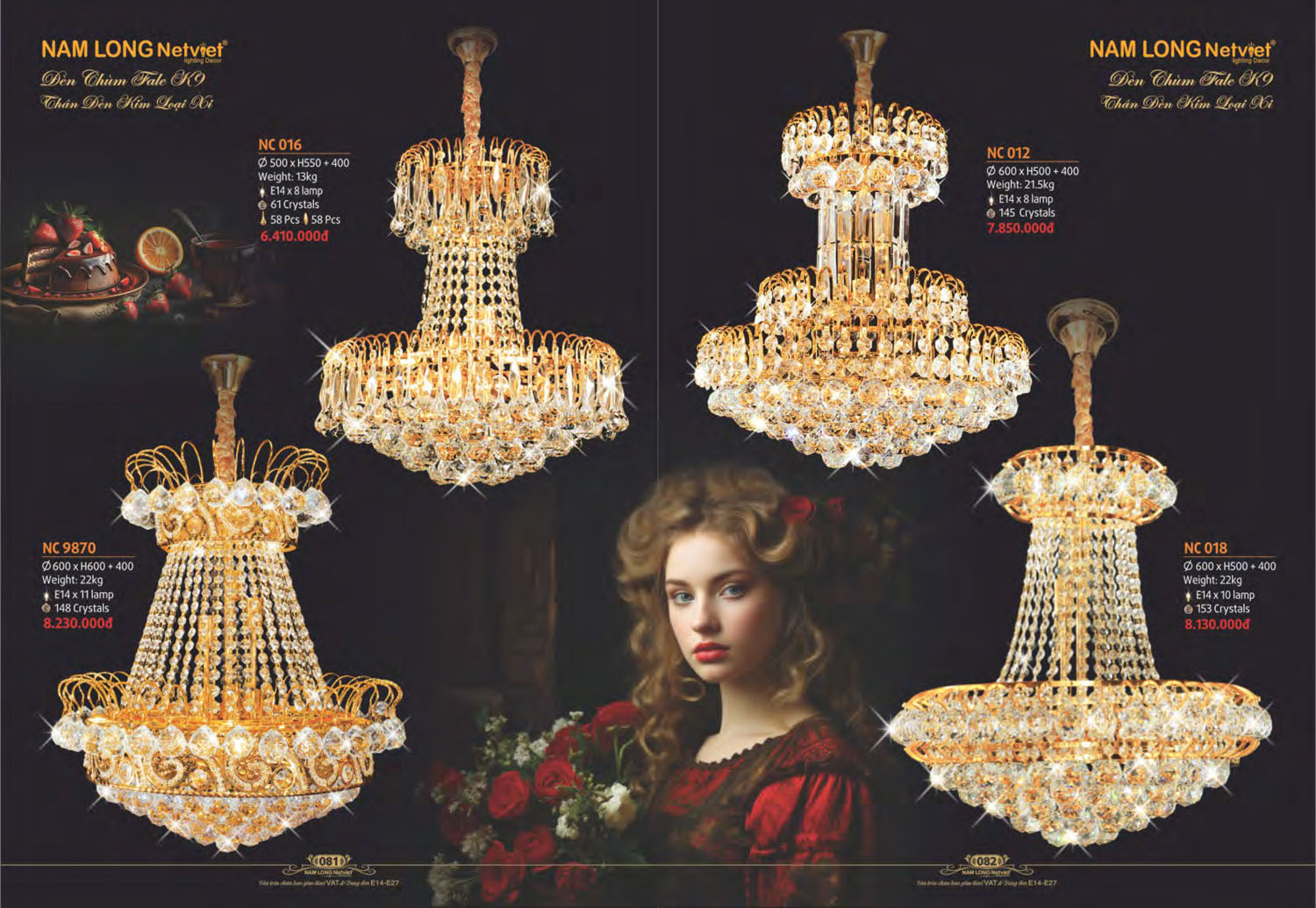 Catalogue Đèn Chùm Đồng Nam Long Netviet 2025 - Trang 42)