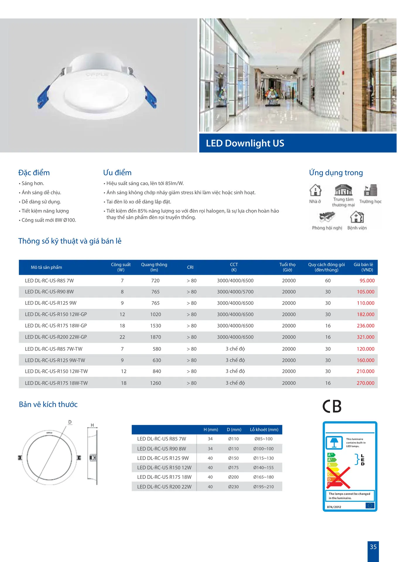 Catalogue OPPLE Lighting 2026 - Trang 35)