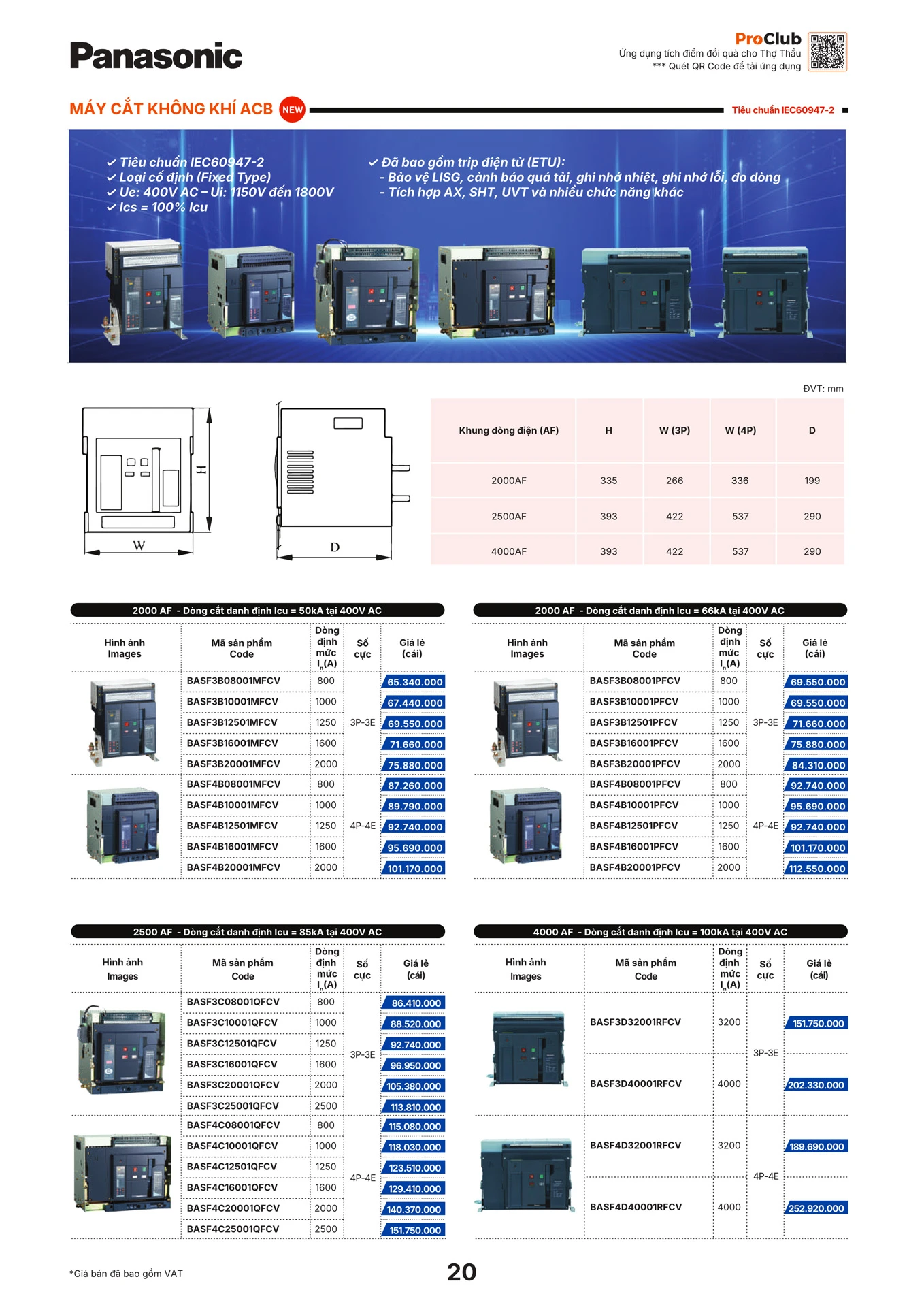 Bảng Giá Panasonic 2026 - Trang 21)