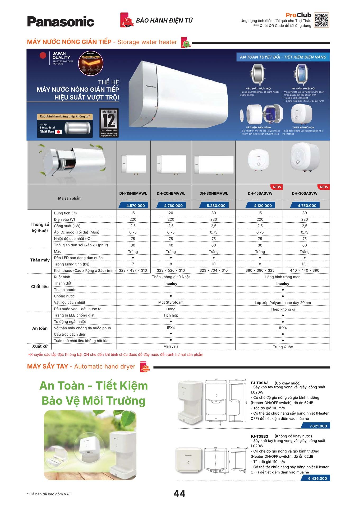 Bảng Giá Panasonic 2026 - Trang 45)