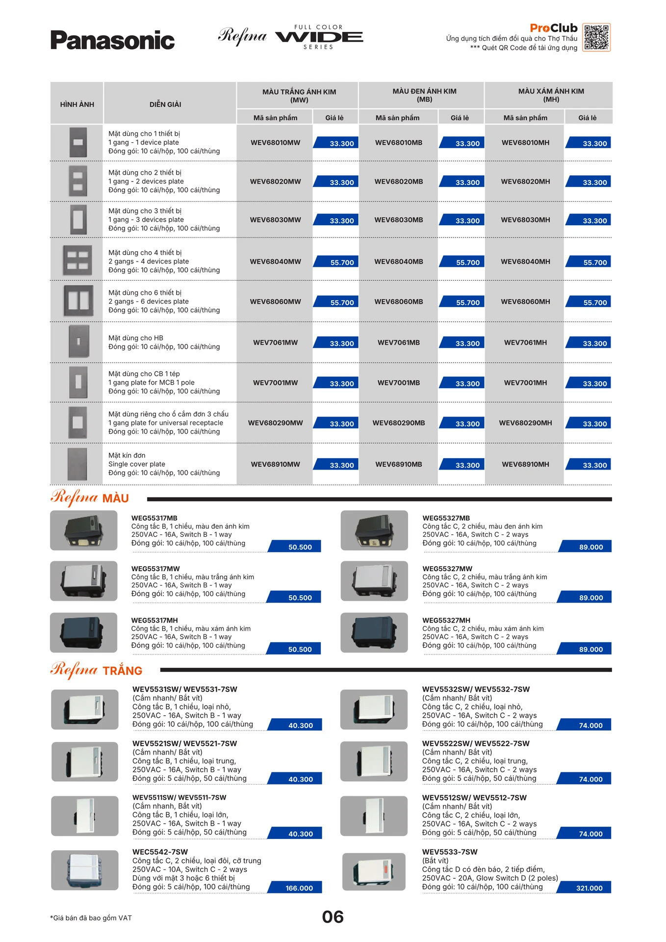 Bảng Giá Panasonic 2026 - Trang 7)