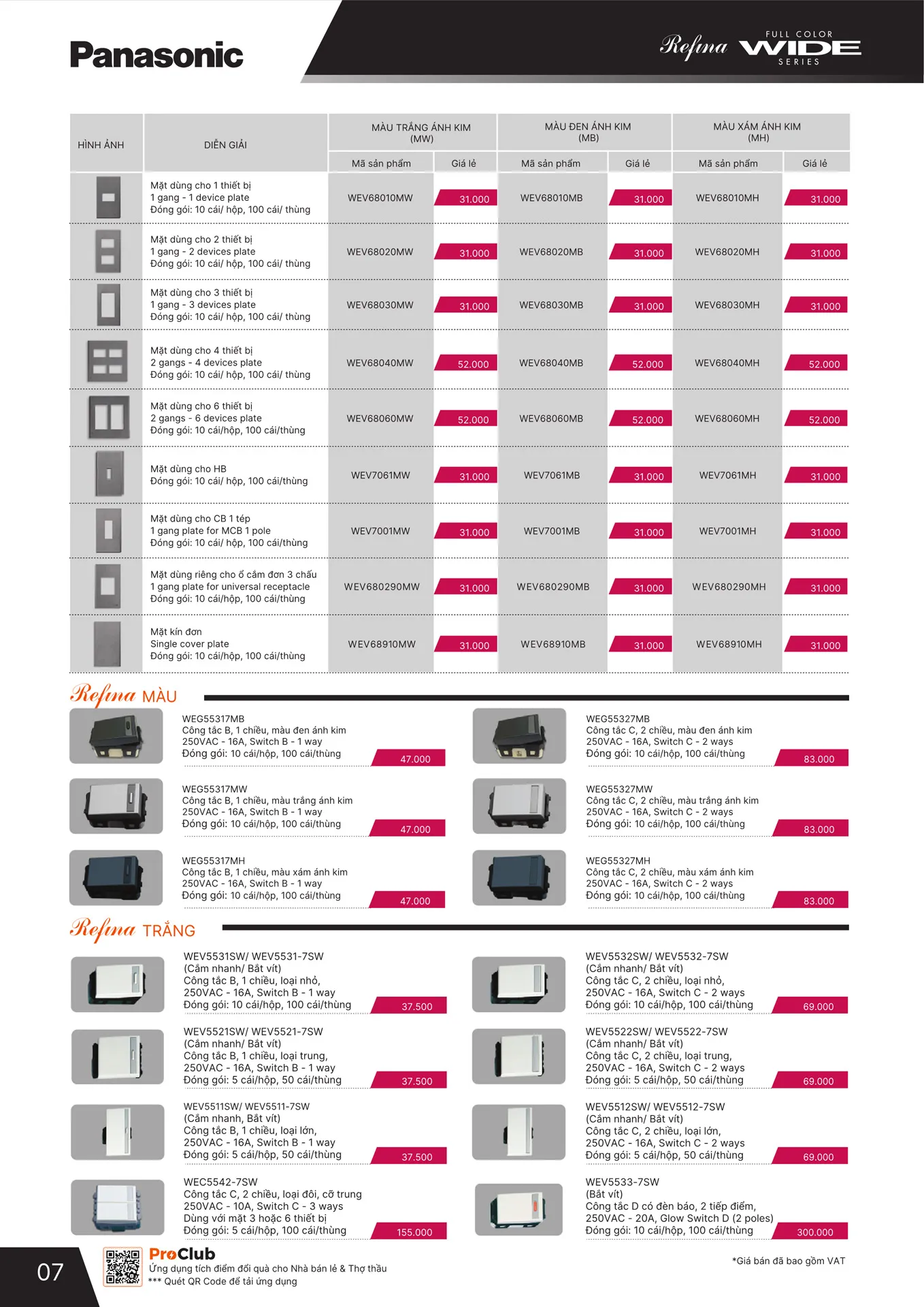 Bảng Giá Panasonic 2026 - Trang 8)