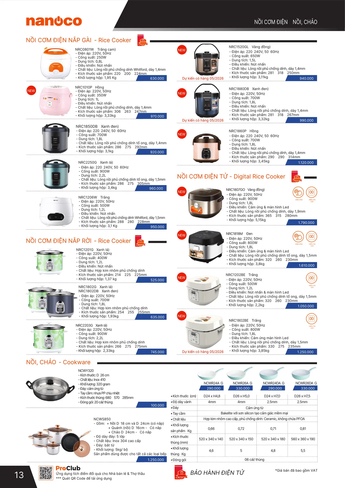 Bảng Giá NANOCO 2026 - Trang 101)