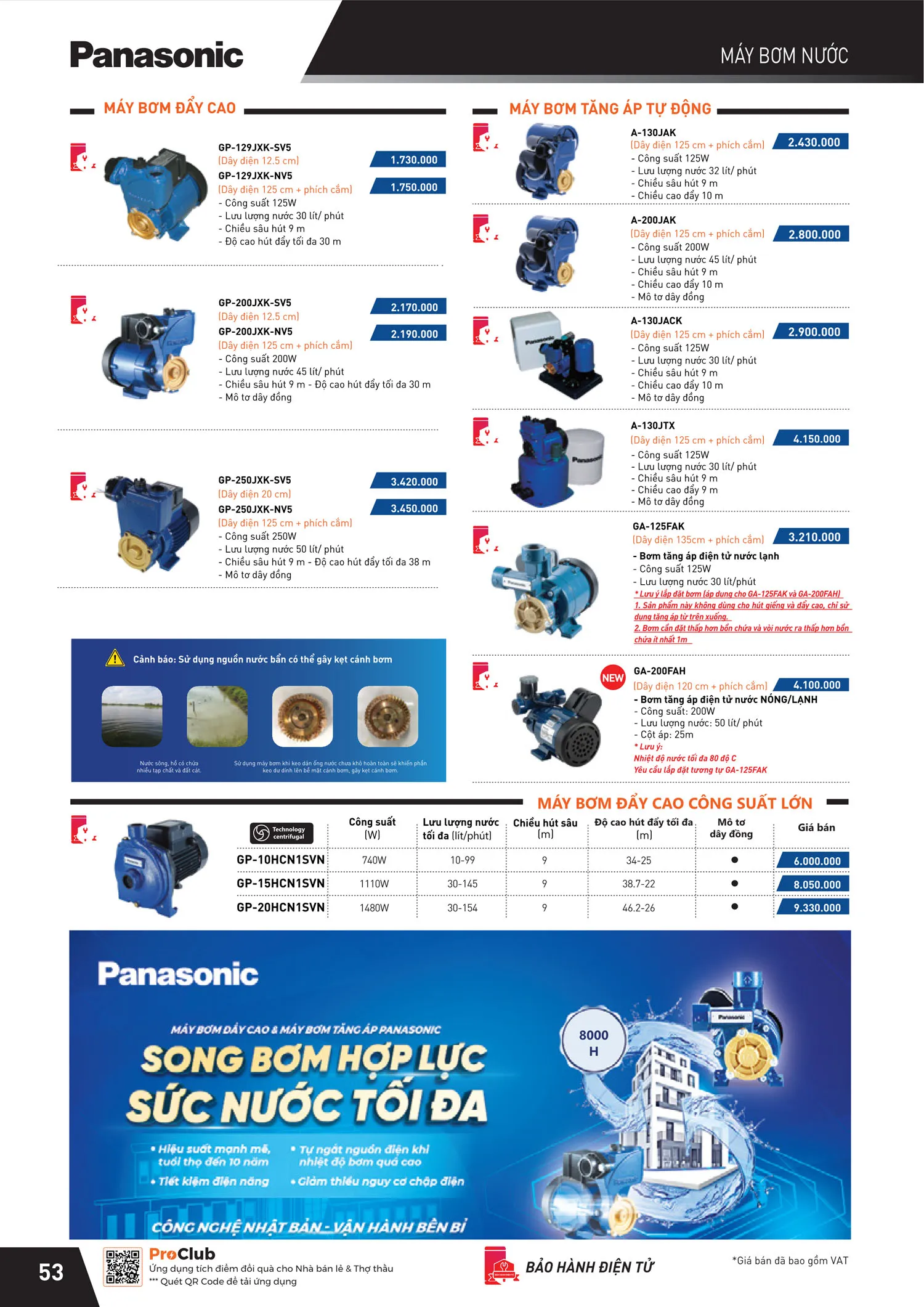Bảng Giá Panasonic 2025 - Trang 54)