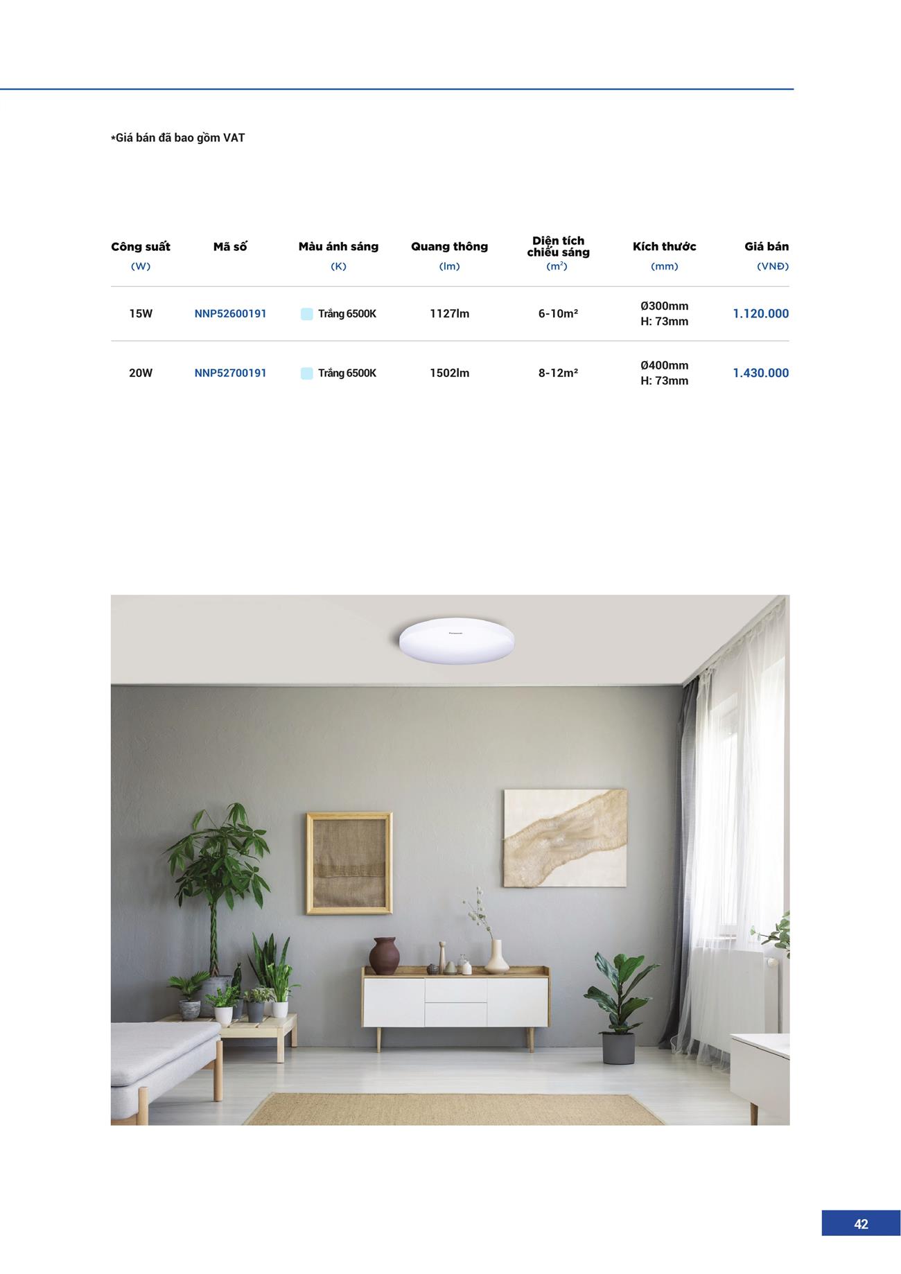 Catalogue Đèn LED Panasonic 2023 - Trang 43)