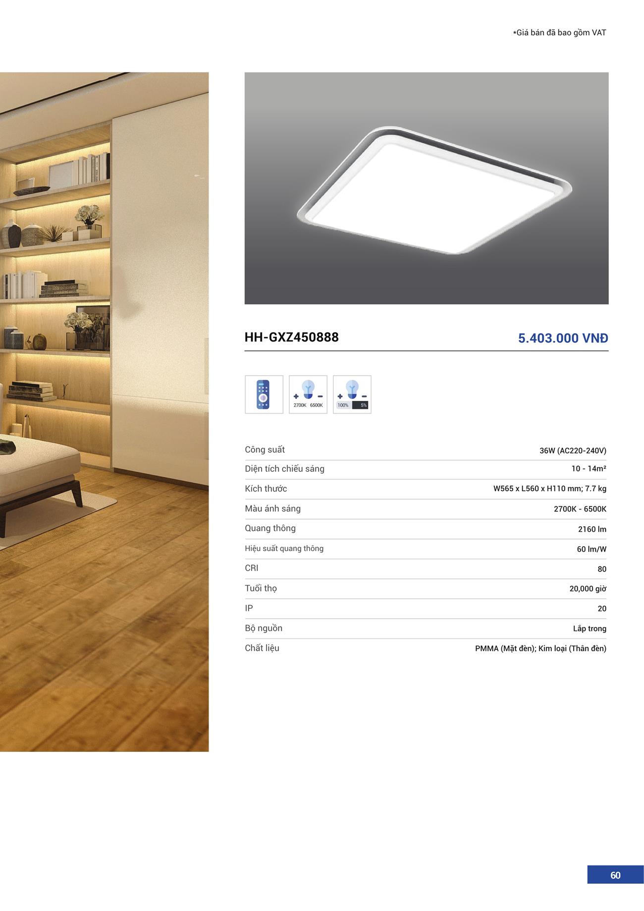 Catalogue Đèn LED Panasonic 2023 - Trang 61)
