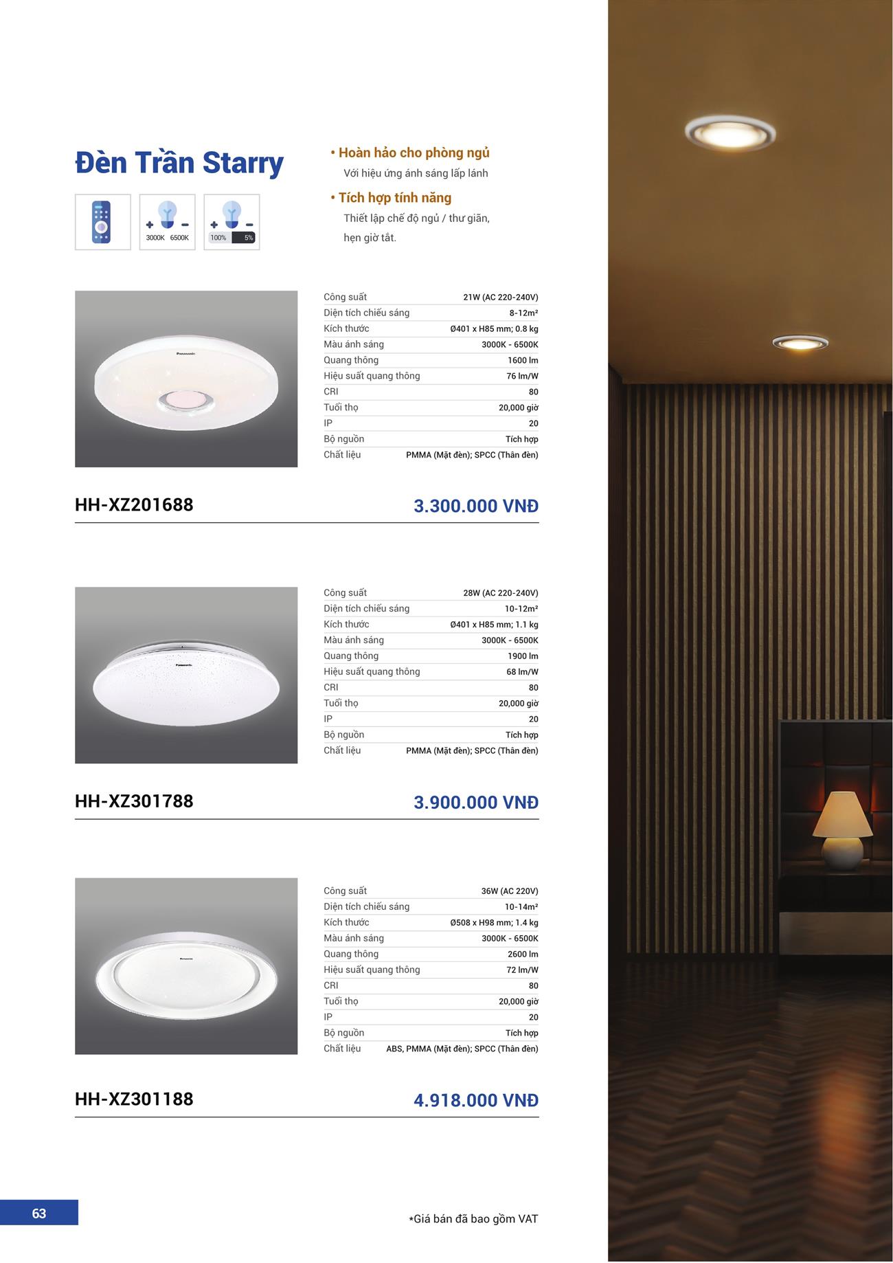 Catalogue Đèn LED Panasonic 2023 - Trang 64)