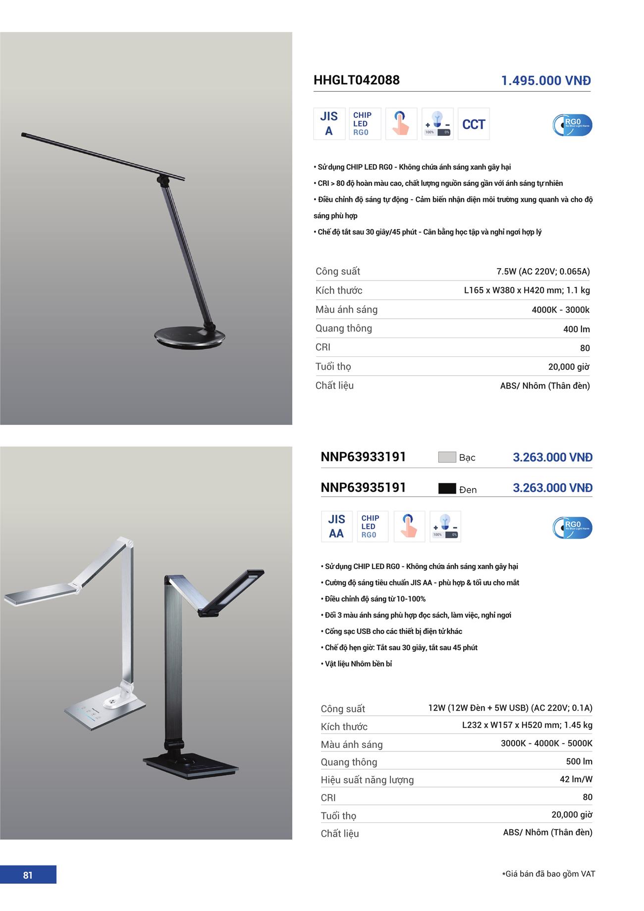 Catalogue Đèn LED Panasonic 2023 - Trang 82)
