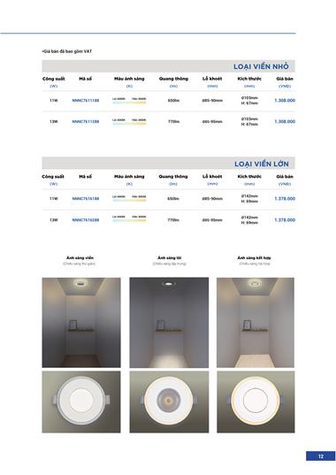 Catalogue Đèn LED Panasonic 2023 - Trang 13)