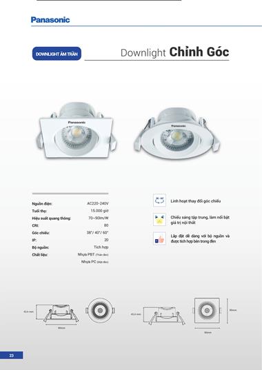 Catalogue Đèn LED Panasonic 2023 - Trang 24)