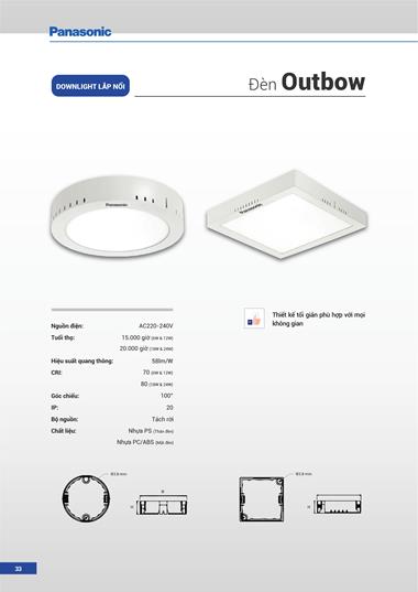 Catalogue Đèn LED Panasonic 2023 - Trang 34)