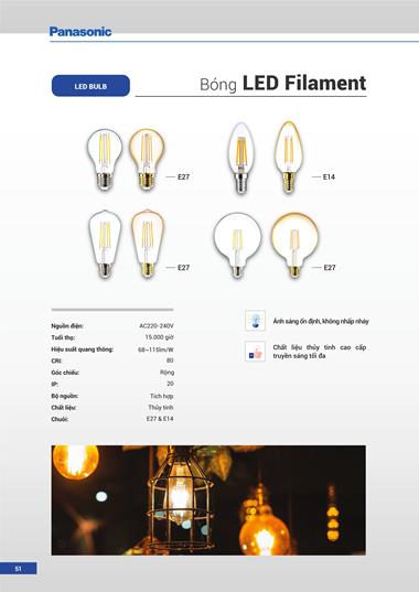 Catalogue Đèn LED Panasonic 2023 - Trang 52)