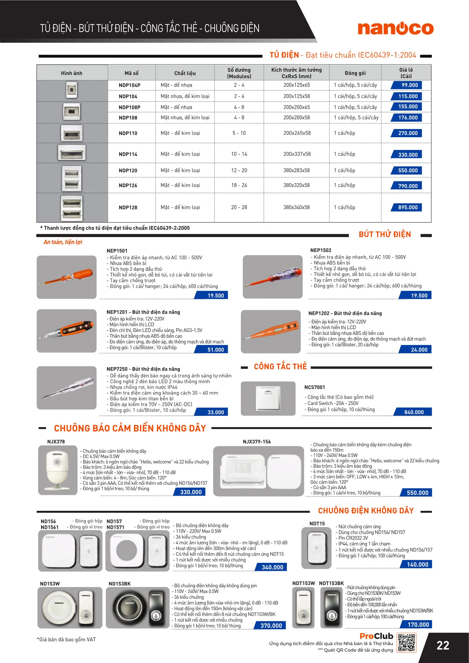 Catalogue Bảng giá Panasonic 2025 - Trang 45)