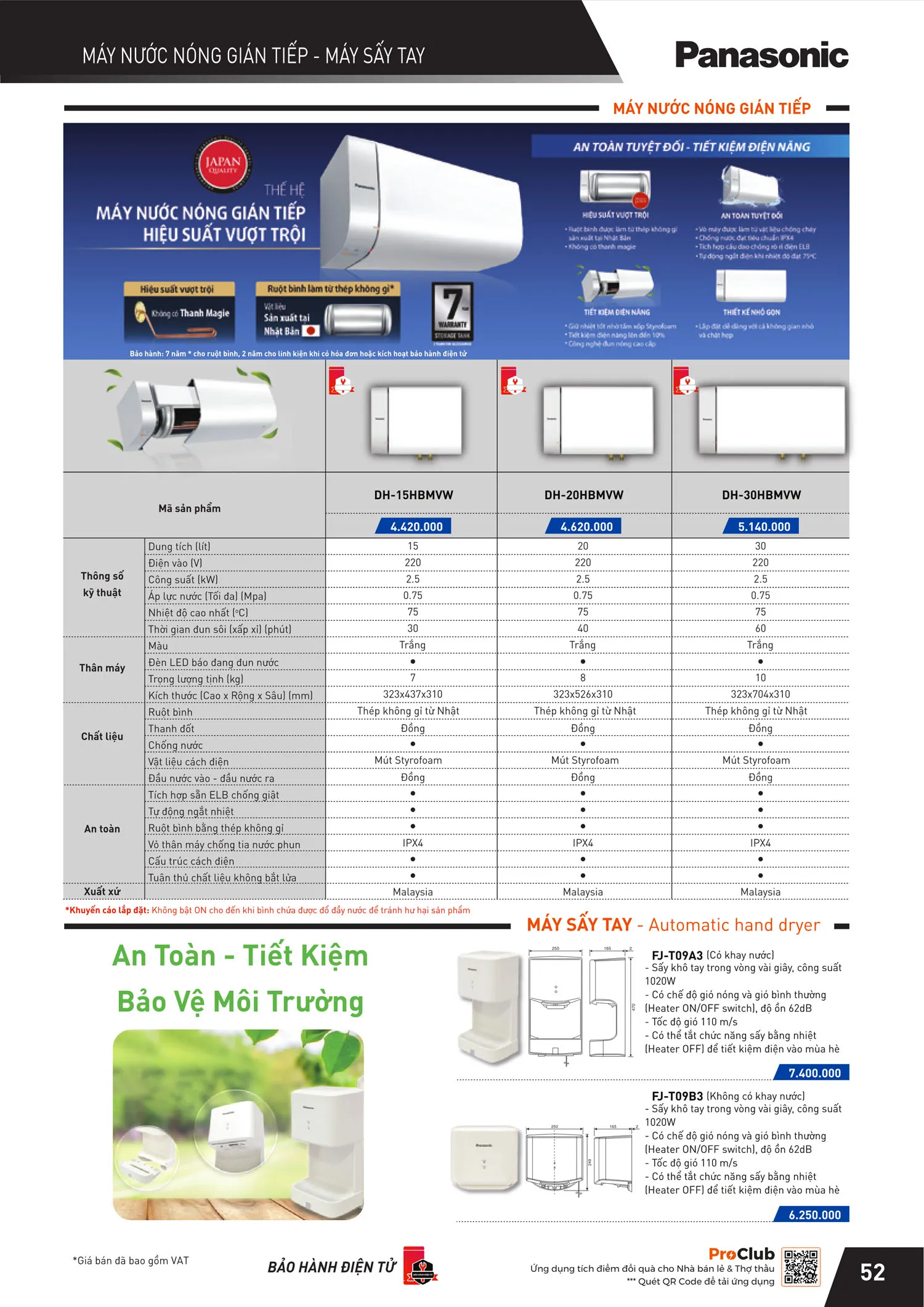 Catalogue Bảng giá Panasonic 2025 - Trang 105)