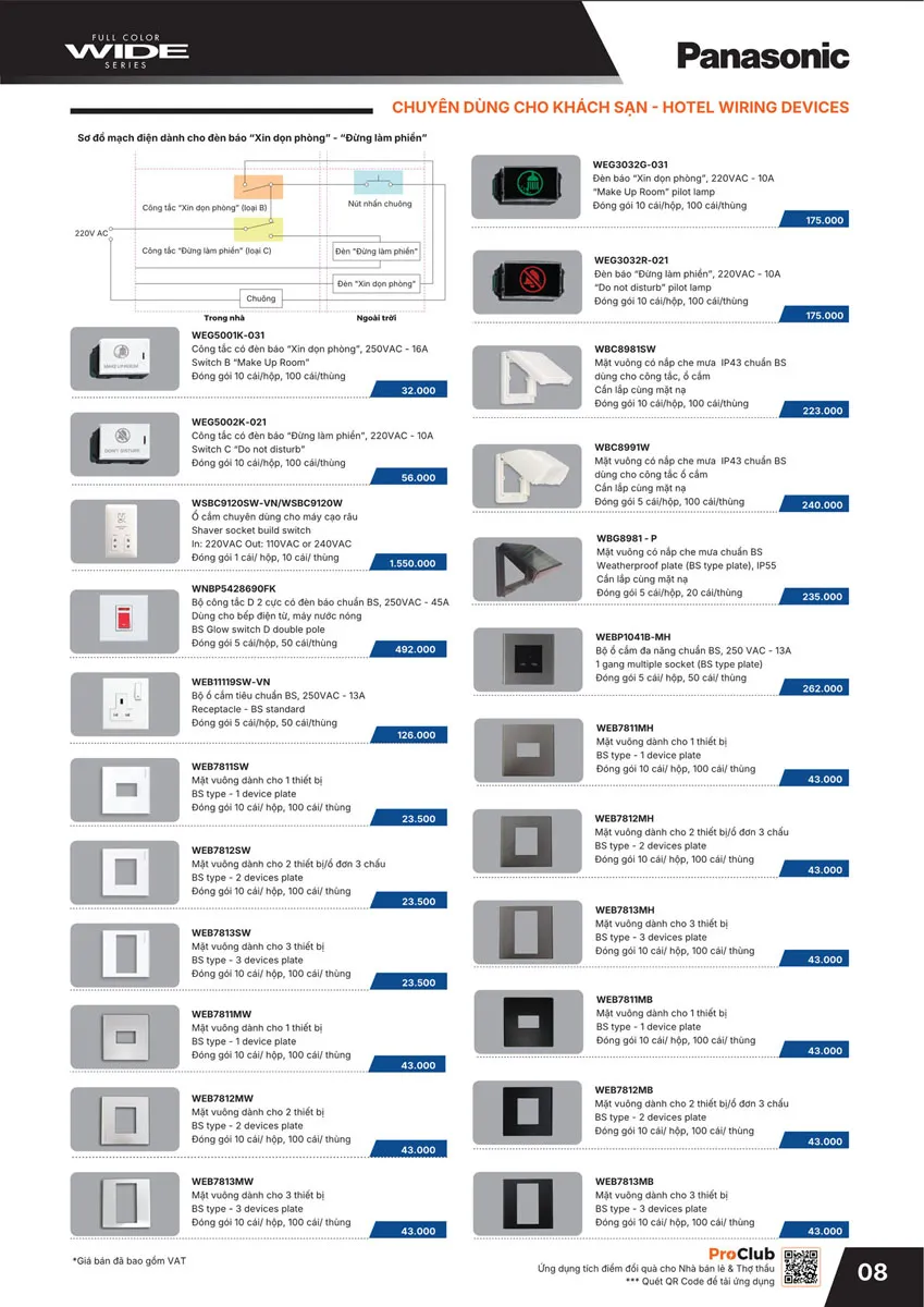 Catalogue Bảng giá Panasonic 2026 - Trang 9)