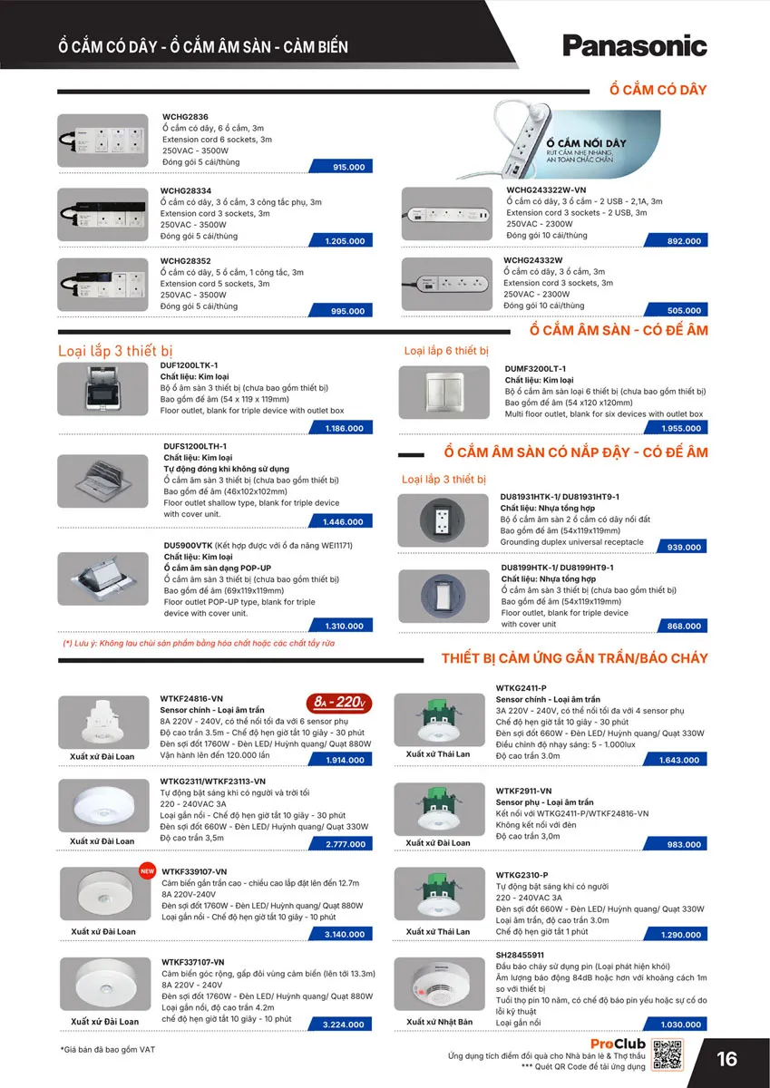 Catalogue Bảng giá Panasonic 2026 - Trang 17)