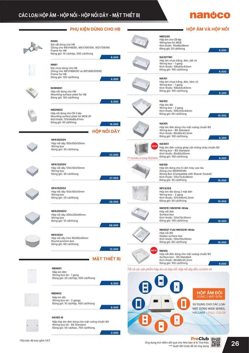 Catalogue Bảng giá Panasonic 2026 - Trang 27)