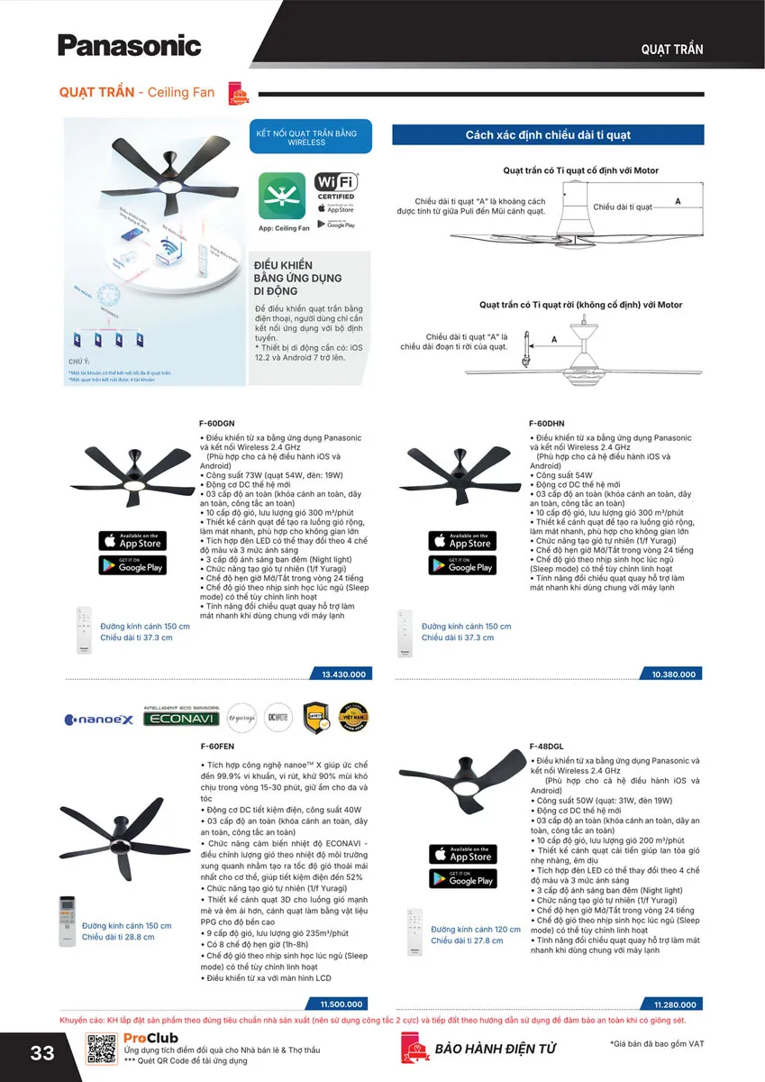 Catalogue Bảng giá Panasonic 2026 - Trang 34)
