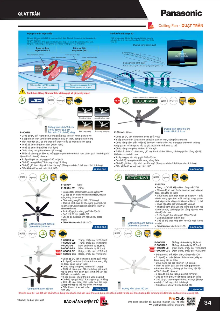 Catalogue Bảng giá Panasonic 2026 - Trang 35)