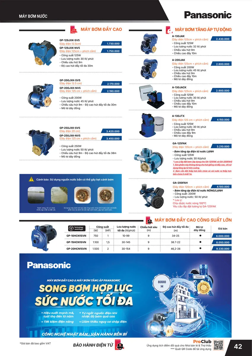Catalogue Bảng giá Panasonic 2026 - Trang 43)